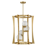 Savoy House 3-1018-4-322 Four Light Pendant, Warm Brass (2)