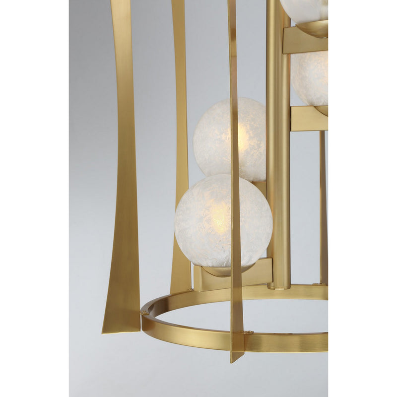 Savoy House 3-1018-4-322 Four Light Pendant, Warm Brass (6)