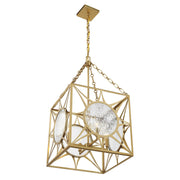 Savoy House 3-5063-4-322 Four Light Pendant, Warm Brass (4)