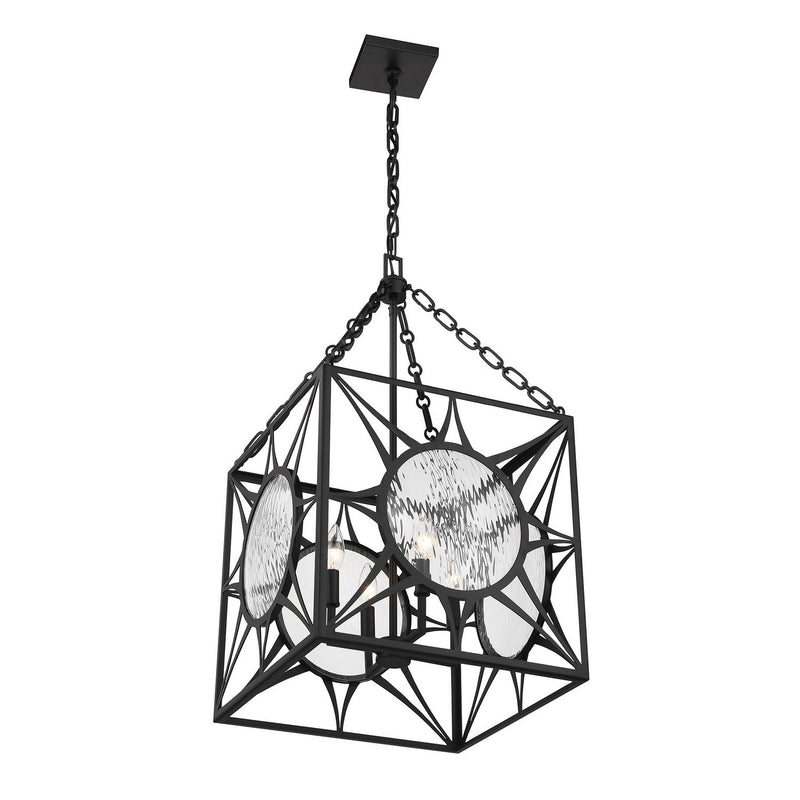 Savoy House 3-5063-4-89 Four Light Pendant, Matte Black (4)