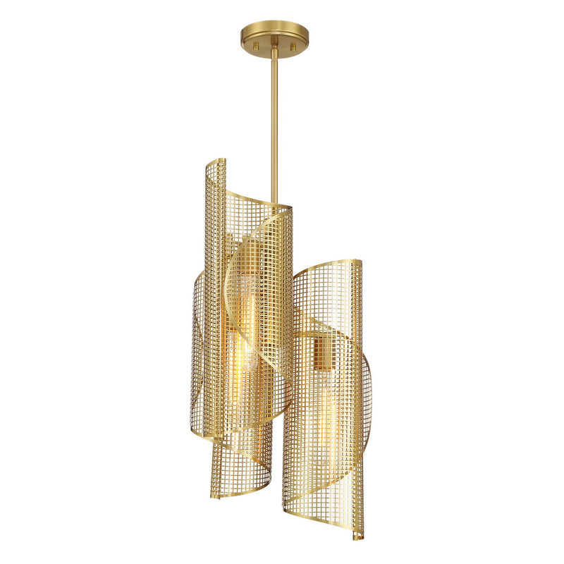Savoy House 3-8033-3-322 Three Light Pendant, Warm Brass (5)