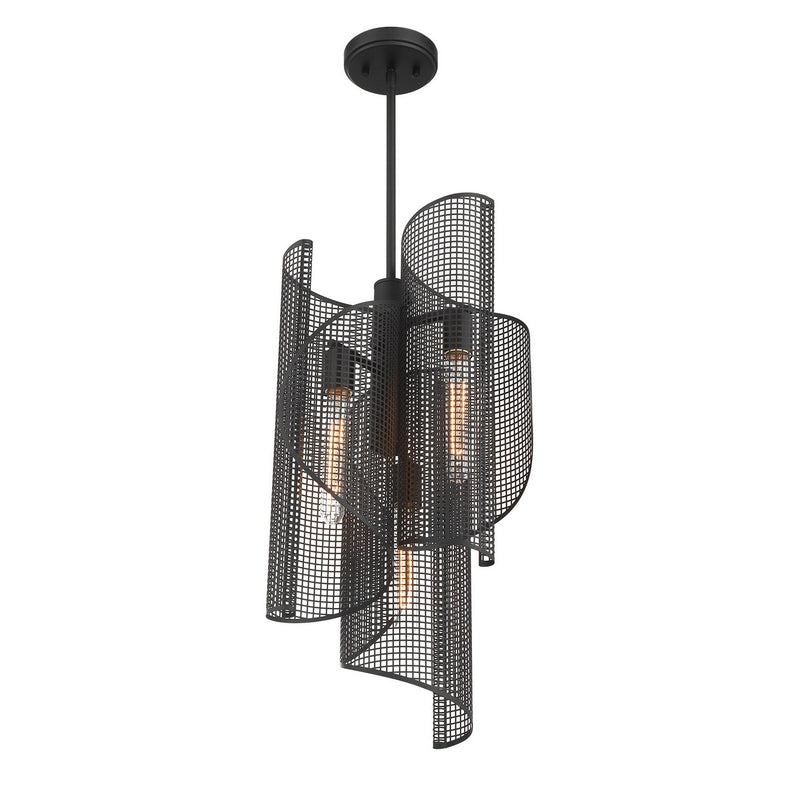Savoy House 3-8033-3-89 Three Light Pendant, Matte Black (4)