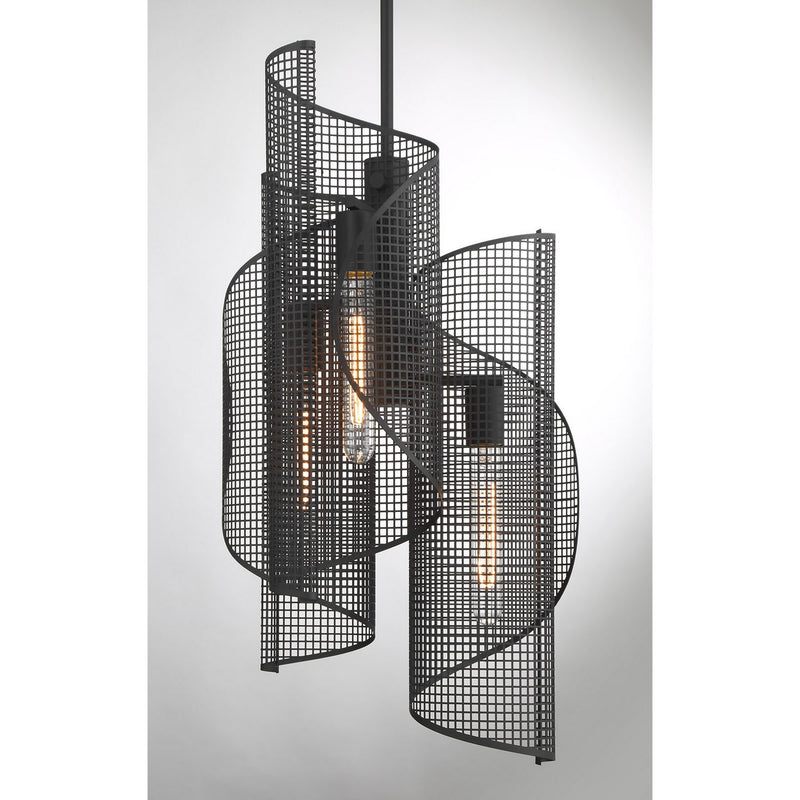 Savoy House 3-8033-3-89 Three Light Pendant, Matte Black (6)