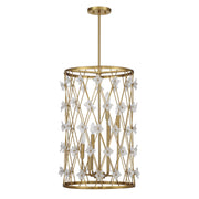 Savoy House 3-8412-6-322 Six Light Pendant, Warm Brass (2)