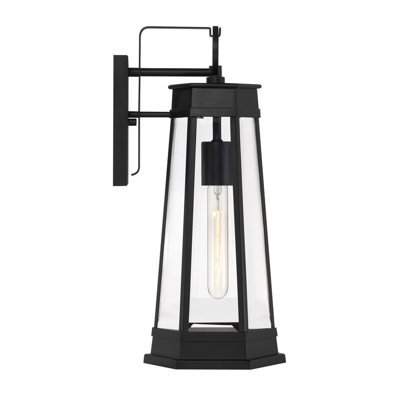 Savoy House 5-205-BK One Light Outdoor Wall Lantern, Matte Black (5)