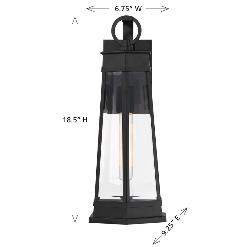Savoy House 5-205-BK One Light Outdoor Wall Lantern, Matte Black (6)