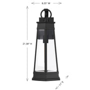 Savoy House 5-206-BK One Light Outdoor Wall Lantern, Matte Black (6)