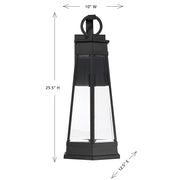 Savoy House 5-207-BK One Light Outdoor Wall Lantern, Matte Black (6)