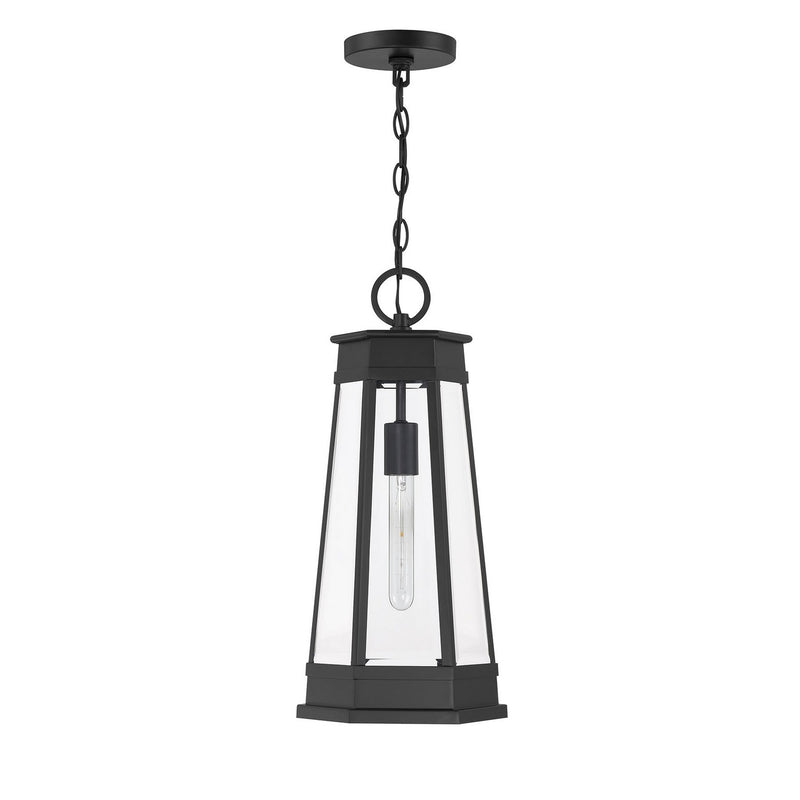 Savoy House 5-208-BK One Light Outdoor Hanging Lantern, Matte Black (2)
