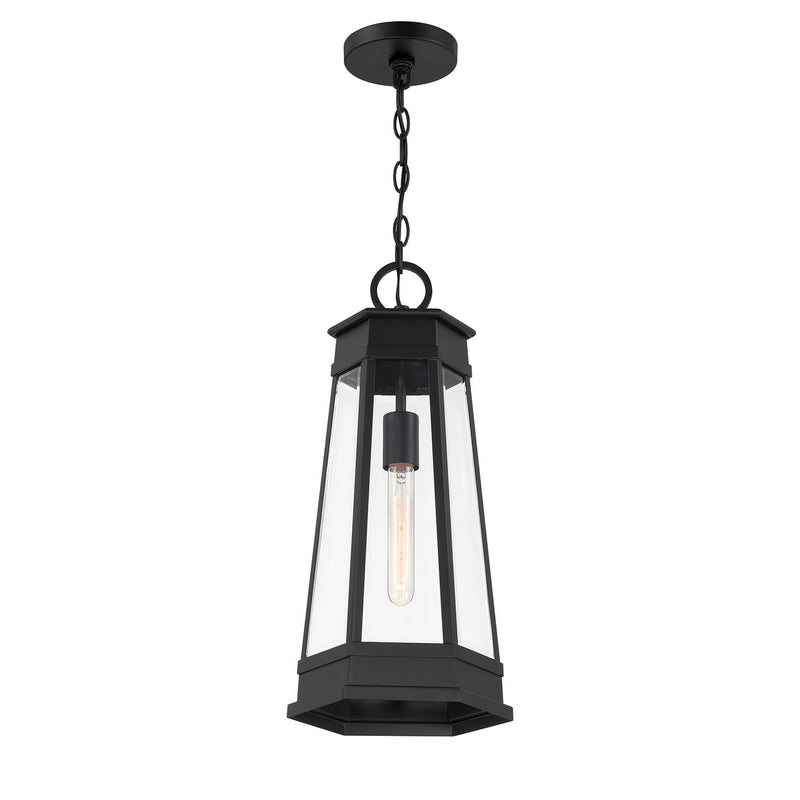 Savoy House 5-208-BK One Light Outdoor Hanging Lantern, Matte Black (3)