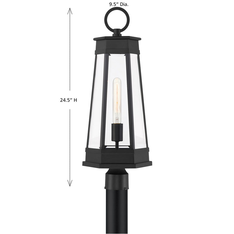Savoy House 5-209-BK One Light Outdoor Post Lantern, Matte Black (6)