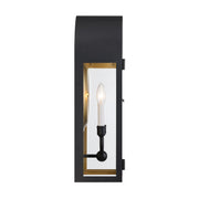 Savoy House 5-412-331 Two Light Outdoor Wall Lantern, Matte Black w/Vintage Gold (5)