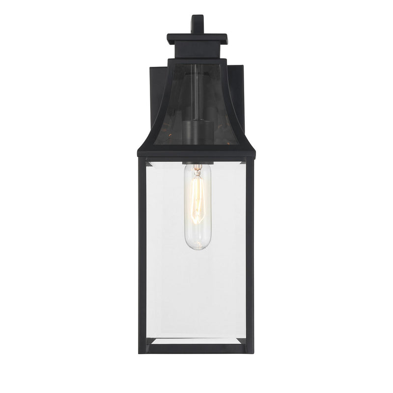 Savoy House 5-605-BK One Light Outdoor Wall Lantern, Matte Black (3)