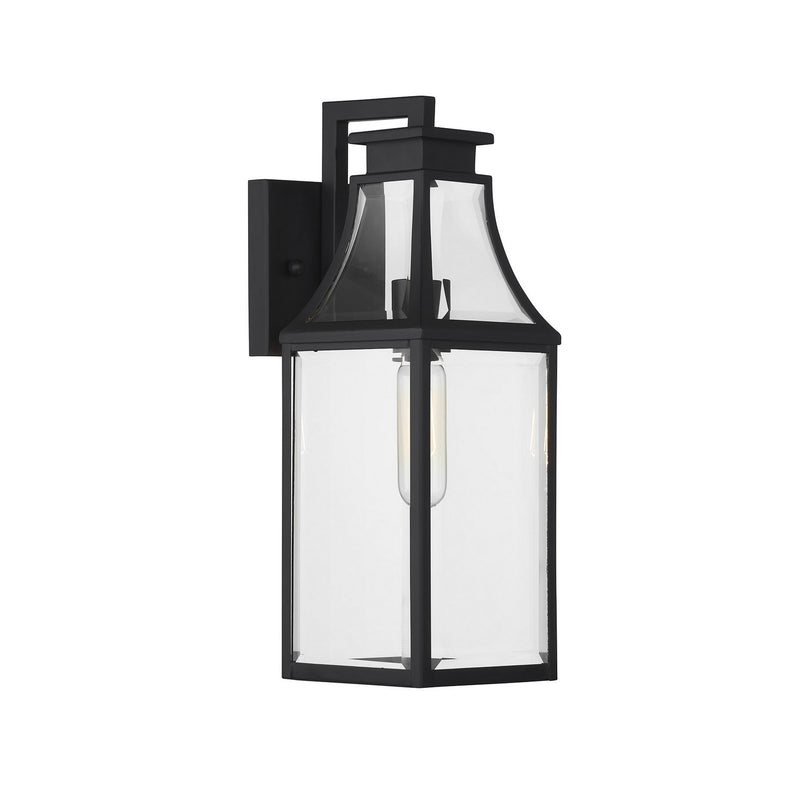 Savoy House 5-605-BK One Light Outdoor Wall Lantern, Matte Black (4)