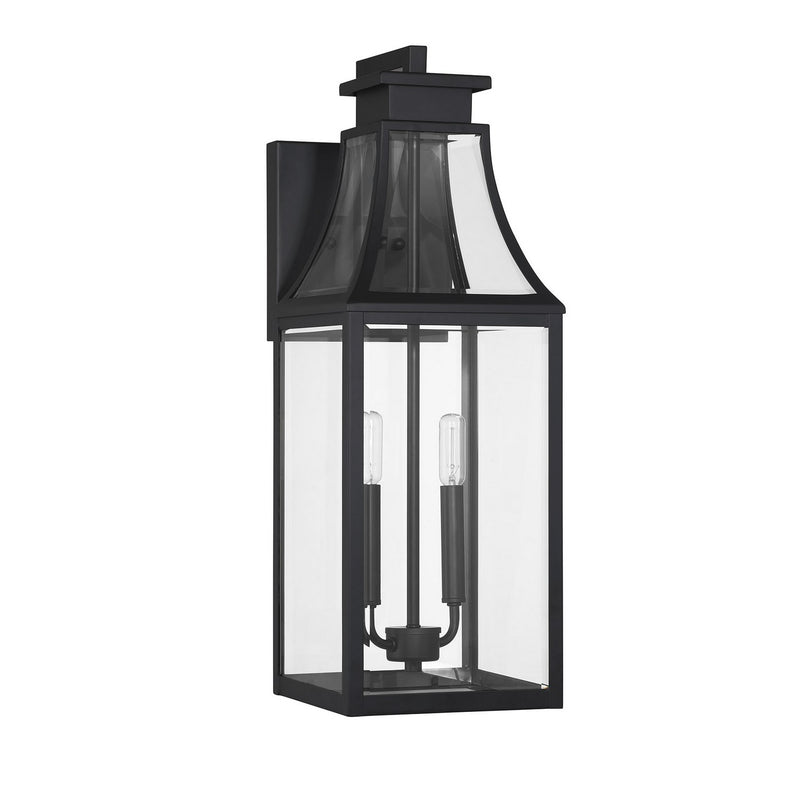 Savoy House 5-607-BK Two Light Outdoor Wall Lantern, Matte Black (2)
