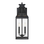 Savoy House 5-607-BK Two Light Outdoor Wall Lantern, Matte Black (3)