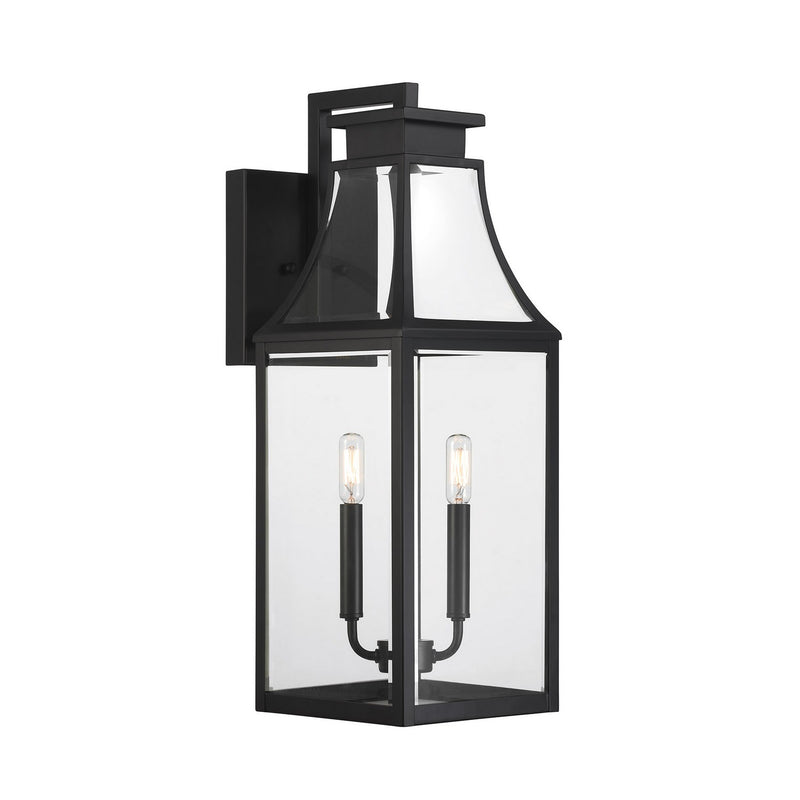 Savoy House 5-607-BK Two Light Outdoor Wall Lantern, Matte Black (4)