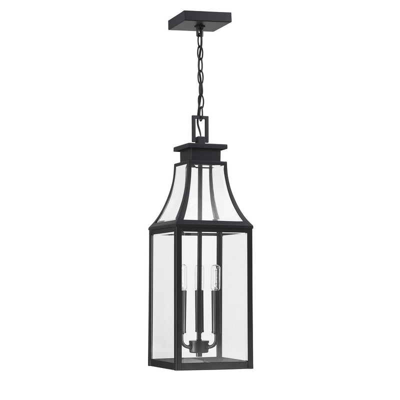 Savoy House 5-608-BK Three Light Outdoor Hanging Lantern, Matte Black (2)