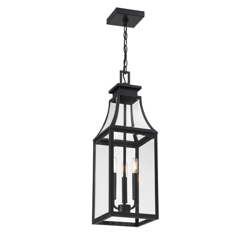Savoy House 5-608-BK Three Light Outdoor Hanging Lantern, Matte Black (3)
