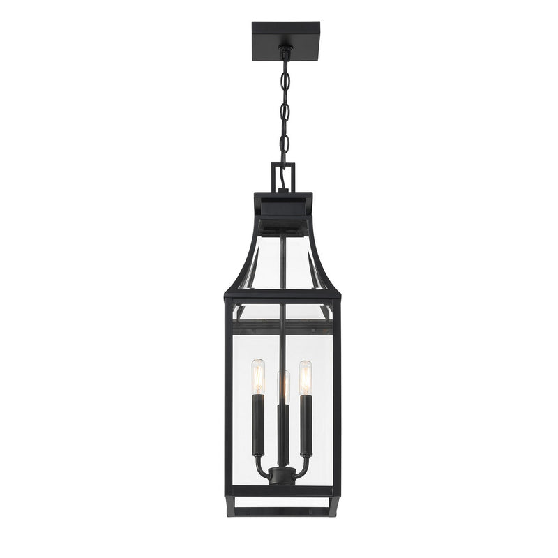 Savoy House 5-608-BK Three Light Outdoor Hanging Lantern, Matte Black (5)