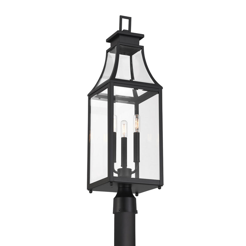 Savoy House 5-609-BK Three Light Outdoor Post Lantern, Matte Black (3)