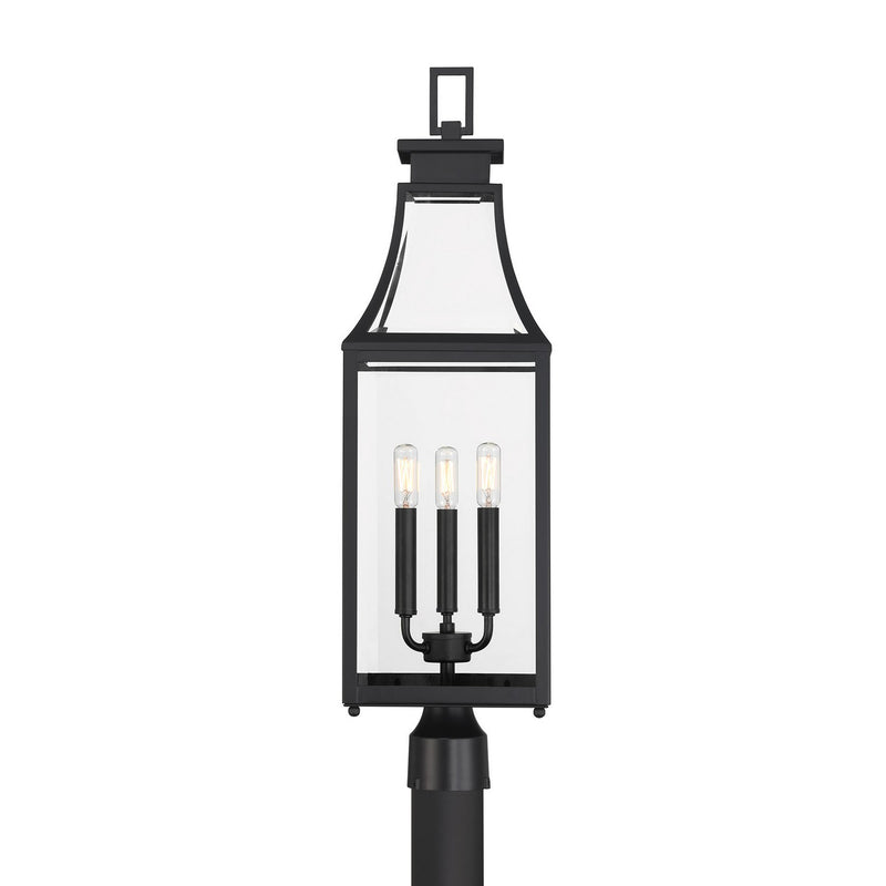 Savoy House 5-609-BK Three Light Outdoor Post Lantern, Matte Black (4)