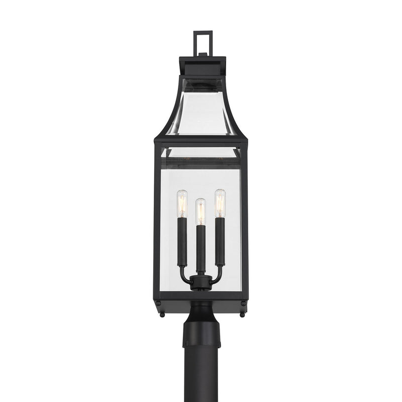 Savoy House 5-609-BK Three Light Outdoor Post Lantern, Matte Black (5)
