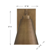 Savoy House 5-805-DS-273 One Light Outdoor Wall Lantern, Atlas Bronze (6)