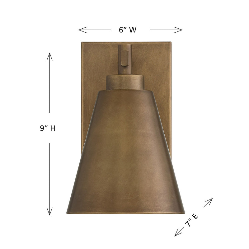 Savoy House 5-805-DS-273 One Light Outdoor Wall Lantern, Atlas Bronze (6)