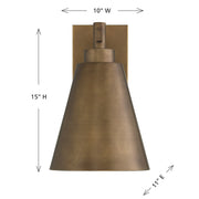 Savoy House 5-806-DS-273 One Light Outdoor Wall Lantern, Atlas Bronze (6)