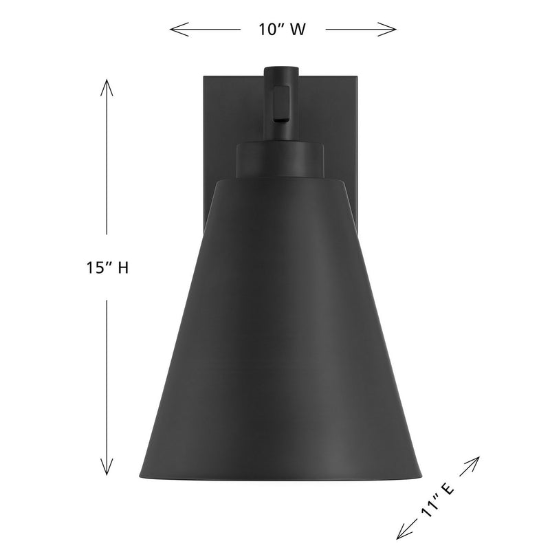 Savoy House 5-806-DS-BK One Light Outdoor Wall Lantern, Matte Black (6)