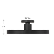 Savoy House 6-2969-1-89 LED Semi-Flush Mount, Matte Black (6)