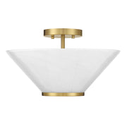 Savoy House 6-4012-3-322 Three Light Convertible Semi-Flush /Pendant, Warm Brass (2)