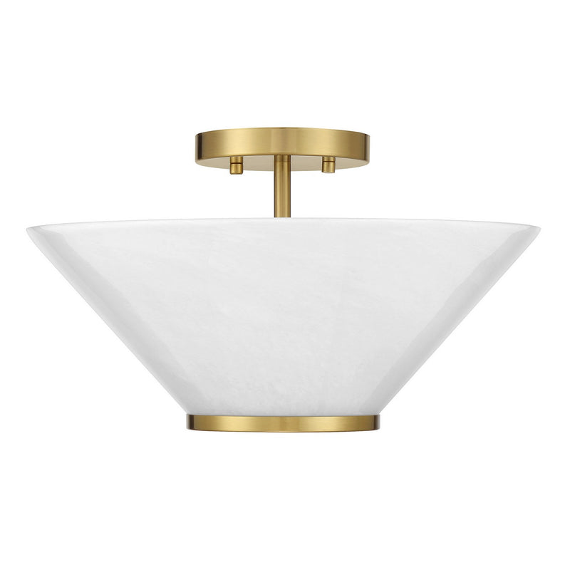 Savoy House 6-4012-3-322 Three Light Convertible Semi-Flush /Pendant, Warm Brass (2)