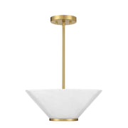 Savoy House 6-4012-3-322 Three Light Convertible Semi-Flush /Pendant, Warm Brass (3)