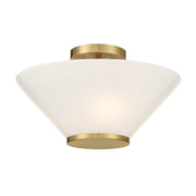Savoy House 6-4012-3-322 Three Light Convertible Semi-Flush /Pendant, Warm Brass (4)