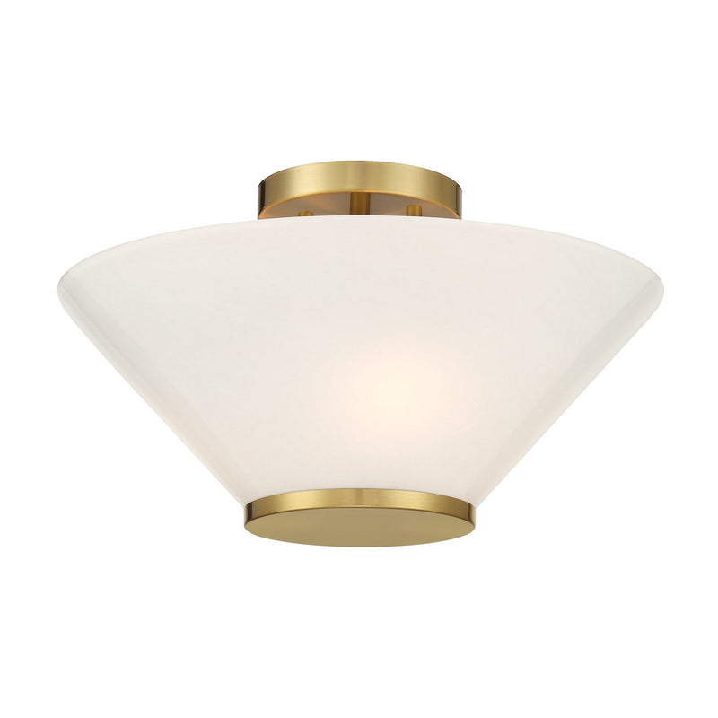 Savoy House 6-4012-3-322 Three Light Convertible Semi-Flush /Pendant, Warm Brass (4)
