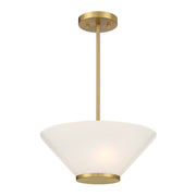 Savoy House 6-4012-3-322 Three Light Convertible Semi-Flush /Pendant, Warm Brass (5)