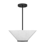 Savoy House 6-4012-3-89 Three Light Convertible Semi-Flush /Pendant, Matte Black (3)