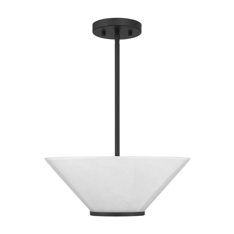 Savoy House 6-4012-3-89 Three Light Convertible Semi-Flush /Pendant, Matte Black (3)