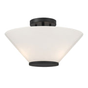 Savoy House 6-4012-3-89 Three Light Convertible Semi-Flush /Pendant, Matte Black (4)
