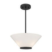 Savoy House 6-4012-3-89 Three Light Convertible Semi-Flush /Pendant, Matte Black (5)