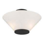 Savoy House 6-4012-3-89 Three Light Convertible Semi-Flush /Pendant, Matte Black (6)