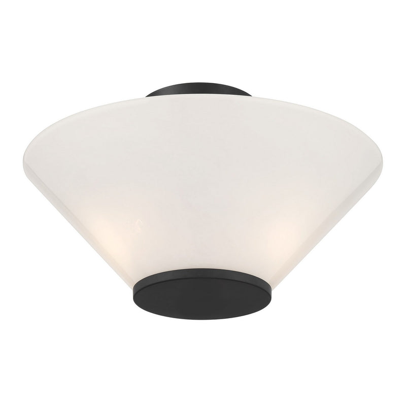 Savoy House 6-4012-3-89 Three Light Convertible Semi-Flush /Pendant, Matte Black (6)