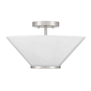 Savoy House 6-4012-3-SN Three Light Convertible Semi-Flush /Pendant, Satin Nickel (2)