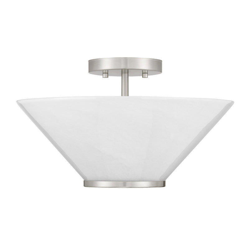 Savoy House 6-4012-3-SN Three Light Convertible Semi-Flush /Pendant, Satin Nickel (2)
