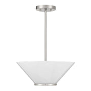 Savoy House 6-4012-3-SN Three Light Convertible Semi-Flush /Pendant, Satin Nickel (3)