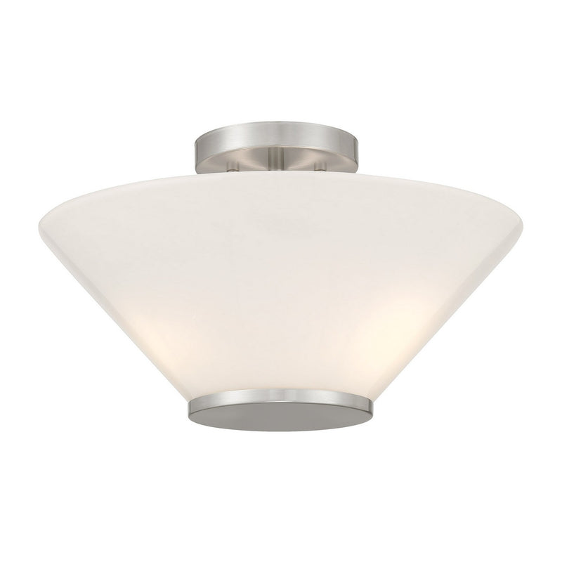 Savoy House 6-4012-3-SN Three Light Convertible Semi-Flush /Pendant, Satin Nickel (4)