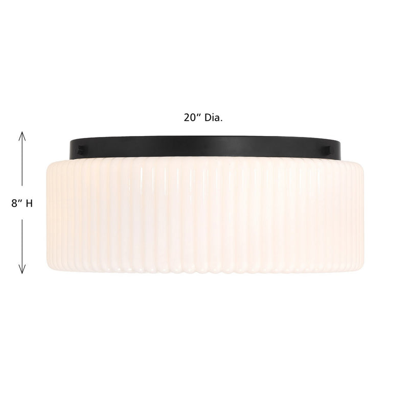 Savoy House 6-4187-4-89 Four Light Flush Mount, Matte Black (6)