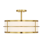 Savoy House 6-4193-4-322 Four Light Semi-Flush Mount, Warm Brass (5)